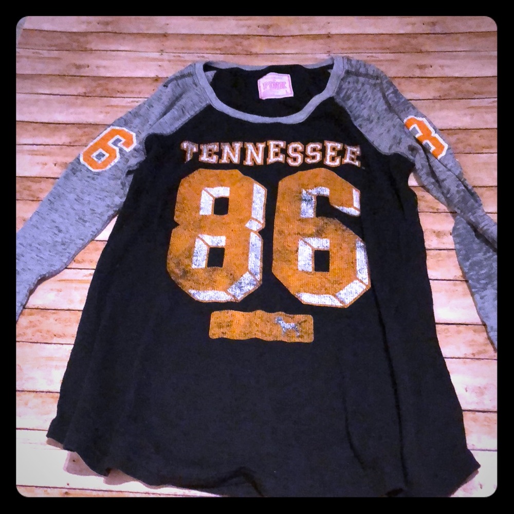 Victoria secret three-quarter sleeve baseball T